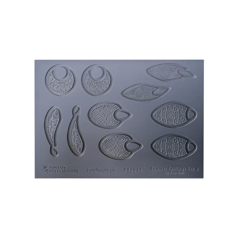 Pam East Texture Mat Set - Large Earrings Set B -  264-PE2042