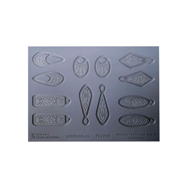 Pam East Texture Mat Set - Small Earrings Set A - 264-PE2040