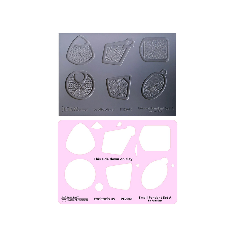 Pam East Template & Texture Mat Set - Small Pendant Set A - 264-PE2041