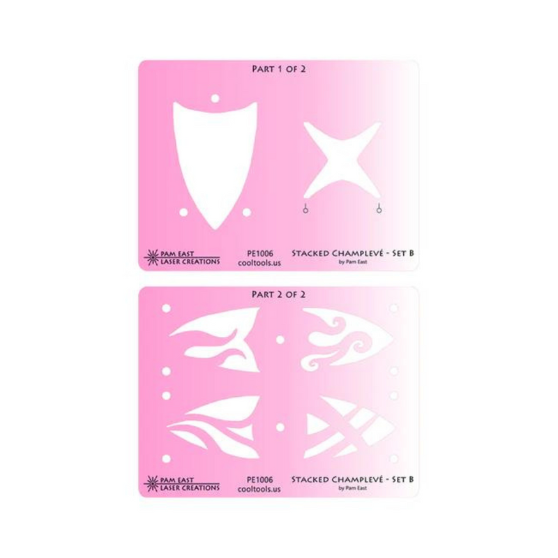 Pam East Template - Champlevé B Set - 264-PE1006
