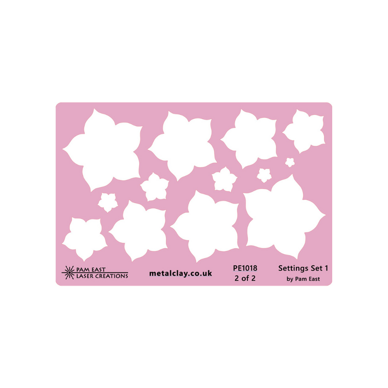 Pam East Template - Glass Setting Set 1 - 264-PE1018