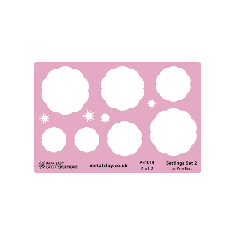 Pam East Template - Glass Setting Set 2 - 264-PE1019