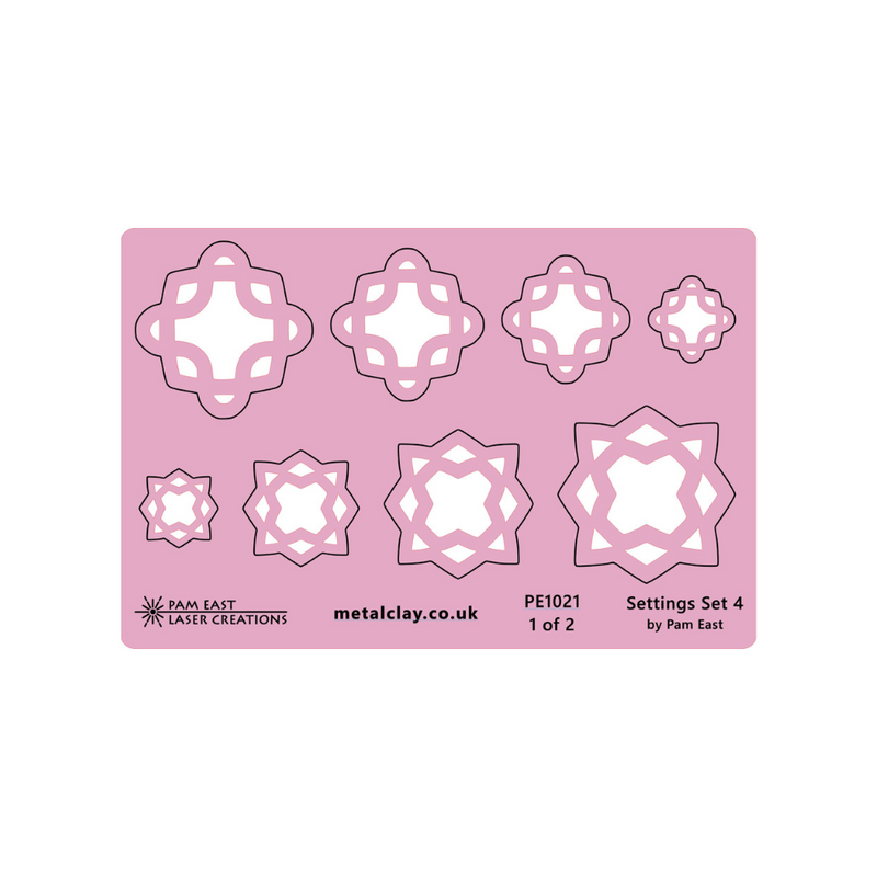 Pam East Template - Glass Setting Set 4- 264-PE1021