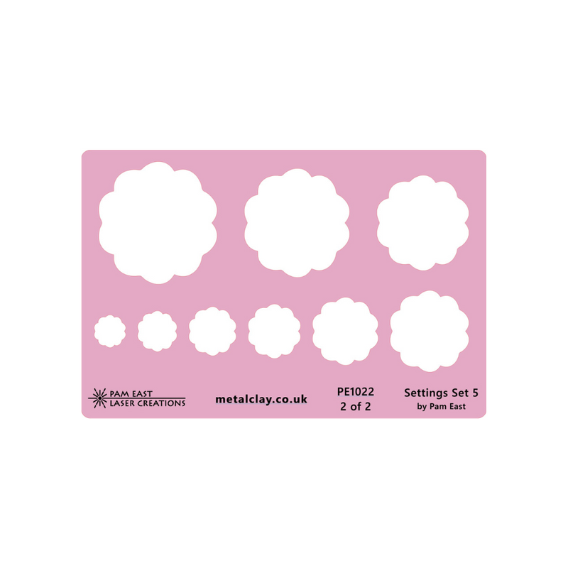 Pam East Template - Glass Setting Set 5 - 264-PE1022