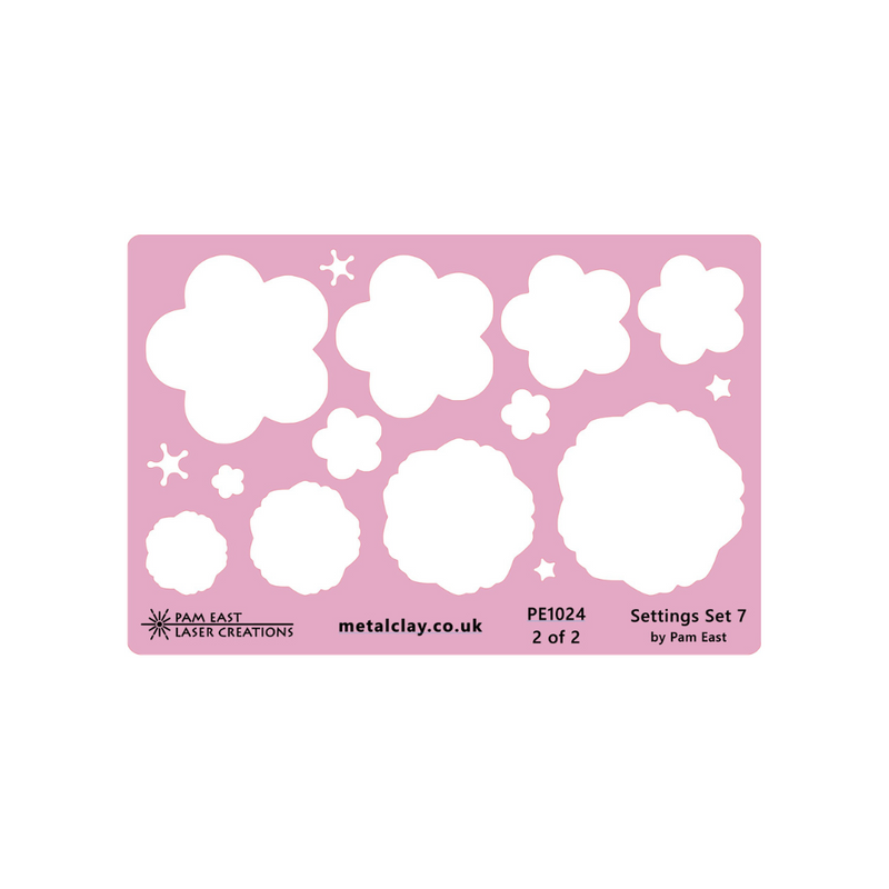 Pam East Template - Glass Setting Set 7 - 264-PE1024