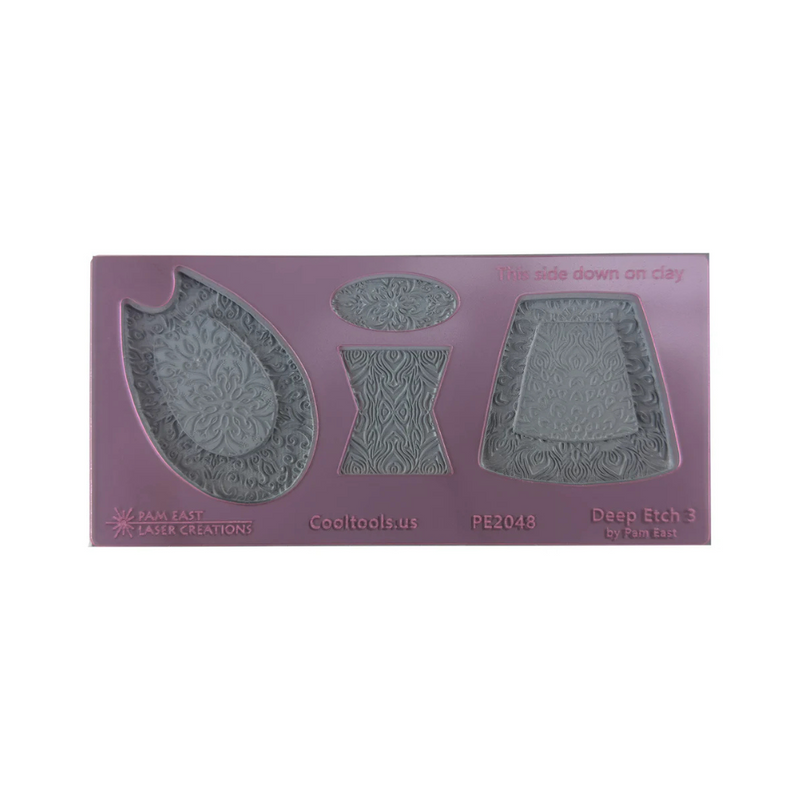 Pam East Template & Texture Mat Set - Deep Etch 3 - 264-PE2048