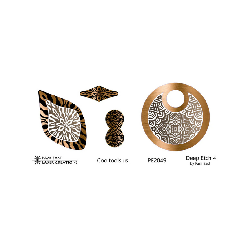 Pam East Template & Texture Mat Set - Deep Etch 4 - 264-PE2049