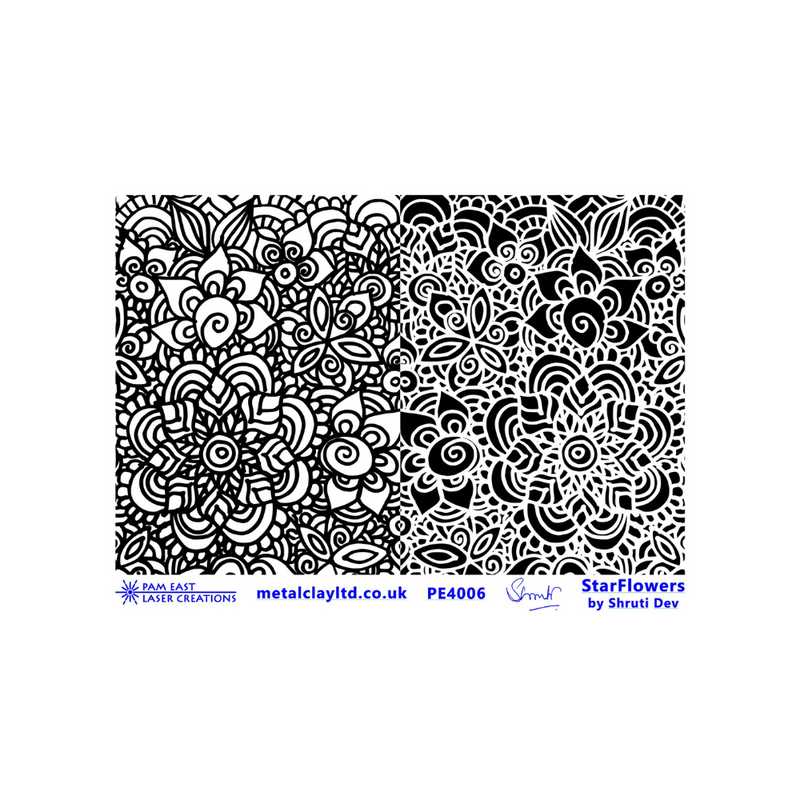 Pam East Texture Mat - Star Flowers by Shruti Dev - 264-PE4006