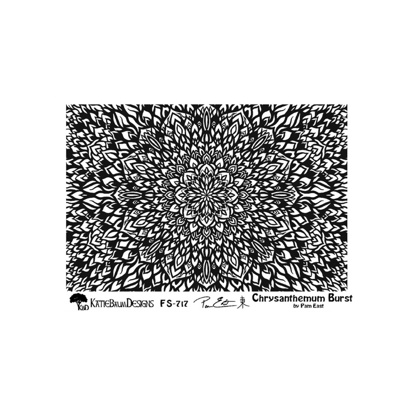 Pam East Texture Mat Chrysanthemum Burst -264-PE2018