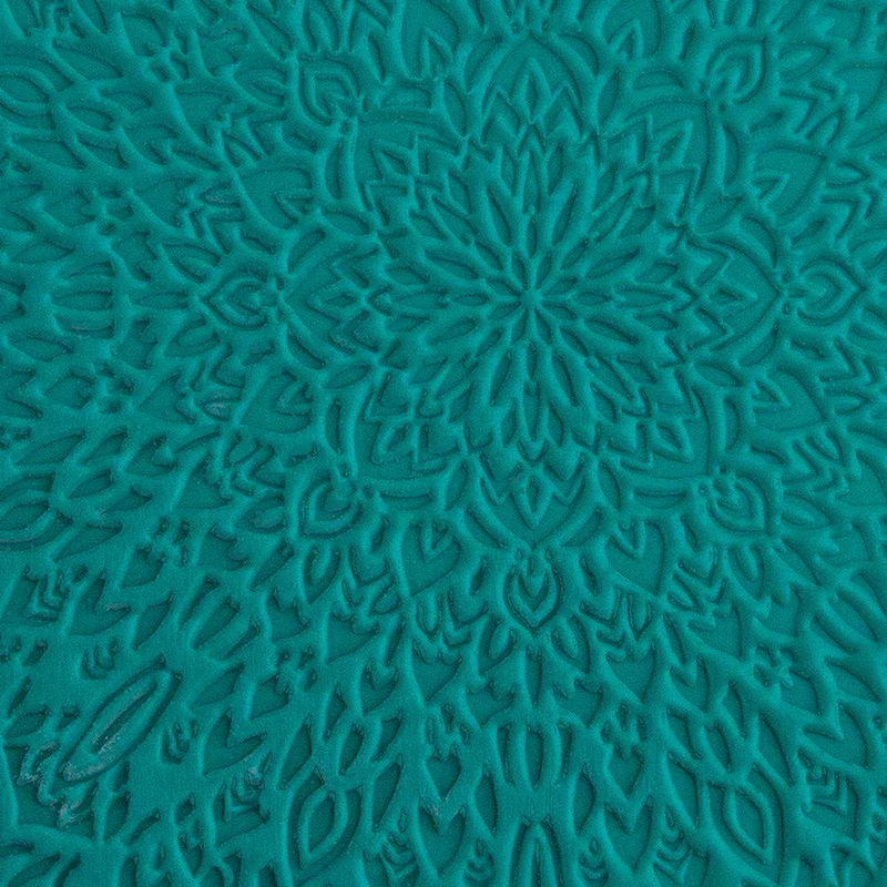 Pam East Texture Mat for Metal Clay- Chrysanthemum Burst - 264-PE2018