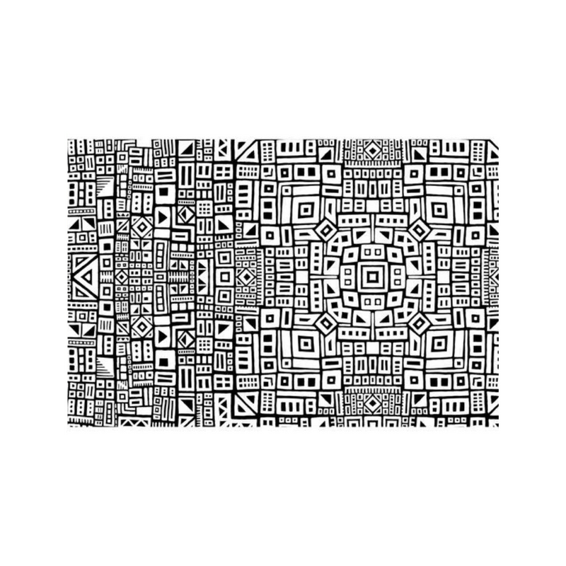 Pam East Texture Mat - Hip To Be Square Inverse Zoomed - 264-PE2029