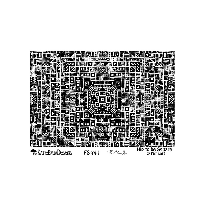 Pam East Texture Mat - Hip to Be Square - 264-PE741