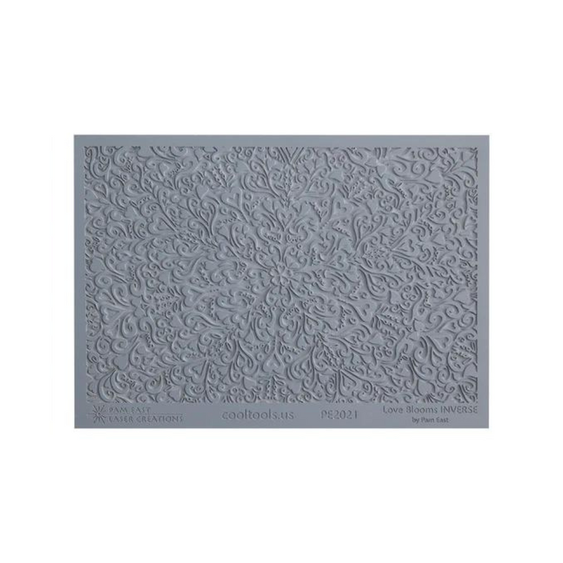 Pam East Texture Mat - Love Blooms Inverse - 264-PE2021