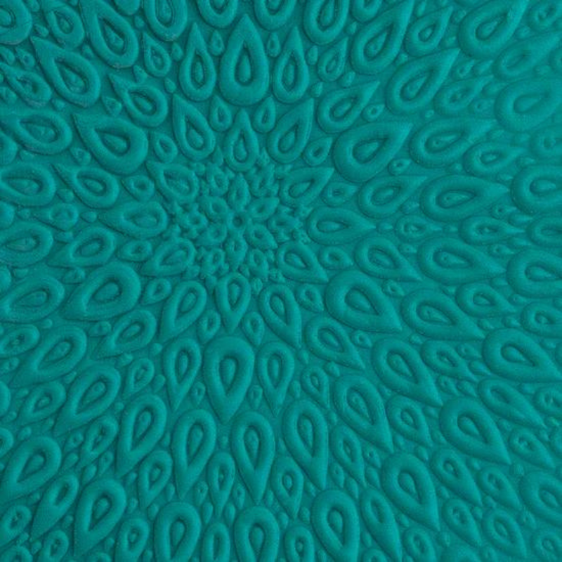 Pam East Texture Mat - Peacock Pinwheel- 264-PE2032