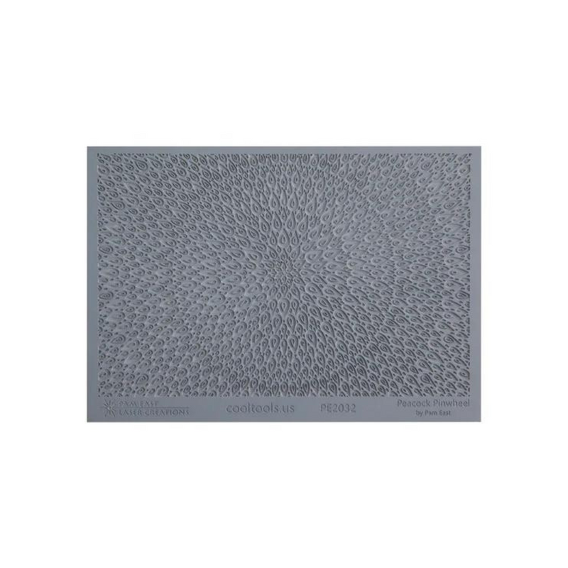 Pam East Texture Mat - Peacock Pinwheel- 264-PE2032