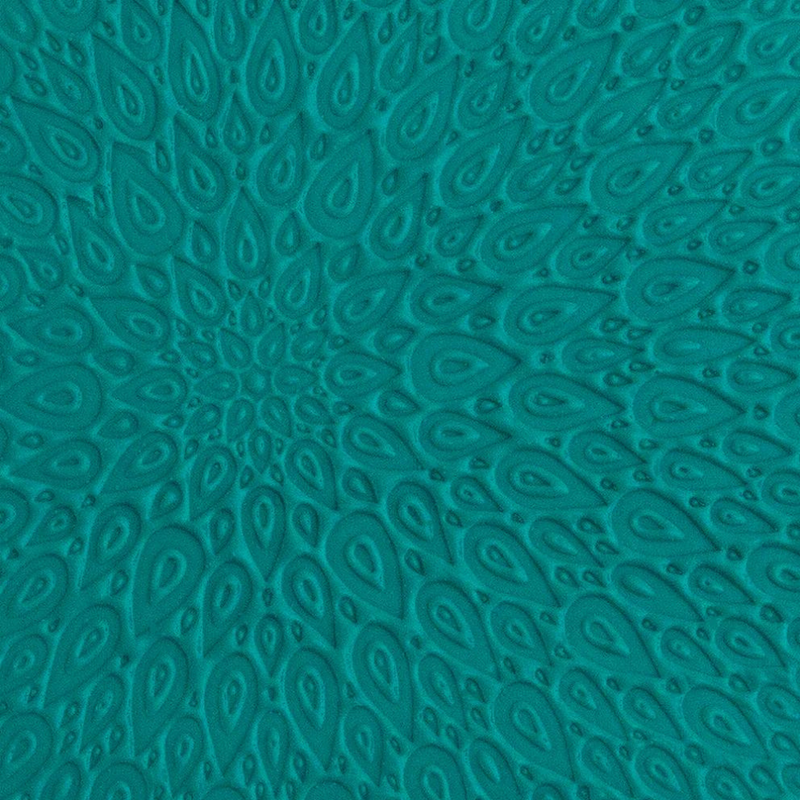 Pam East Texture Mat - Peacock Pinwheel Inverse - 264-PE2033