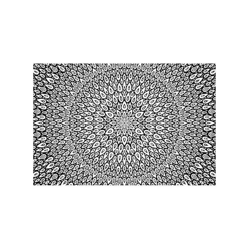 Pam East Texture Mat - Peacock Pinwheel Inverse - 264-PE2033