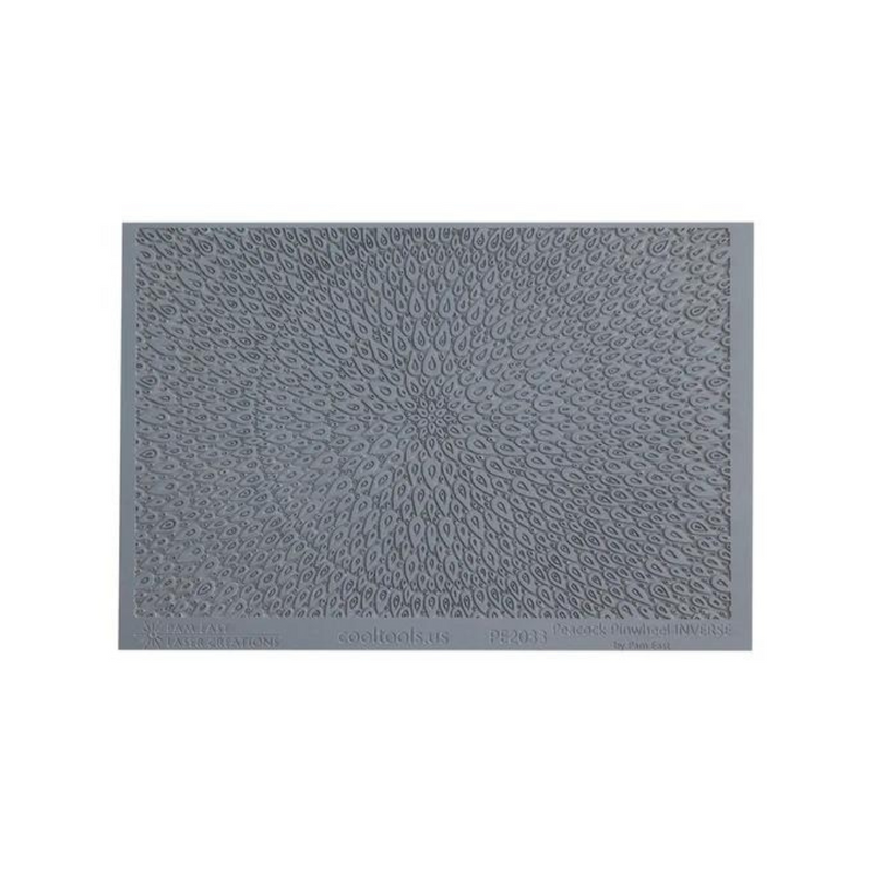 Pam East Texture Mat - Peacock Pinwheel Inverse - 264-PE2033