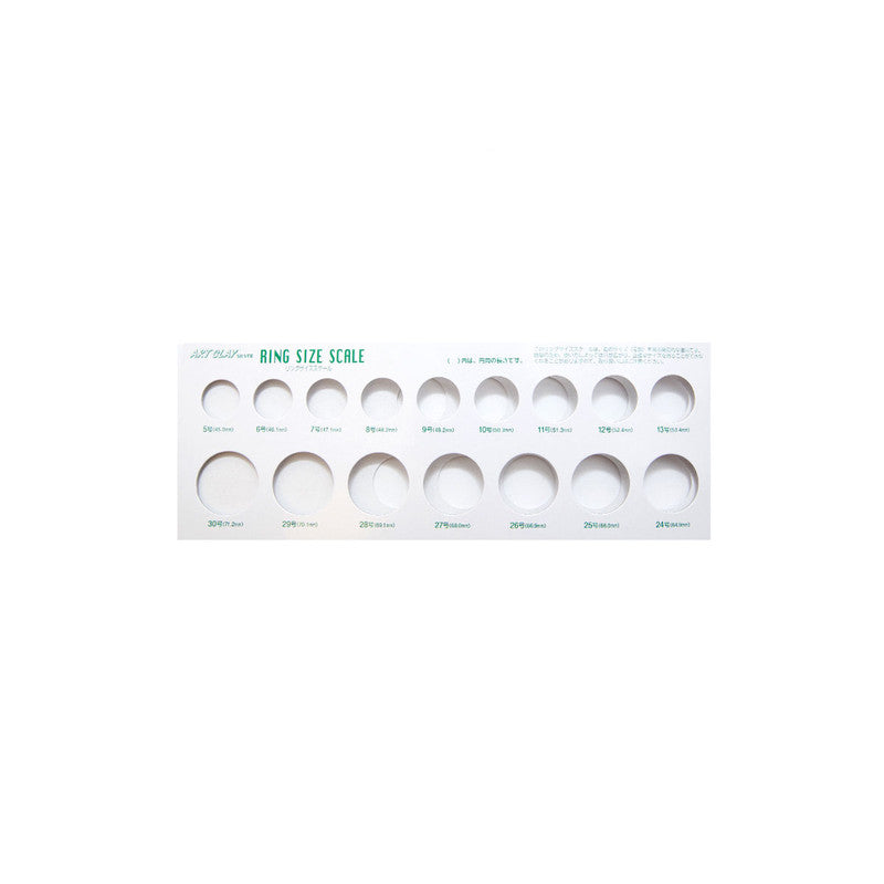Ring Gauge - Cardboard - Japanese Sizes - 102-F054