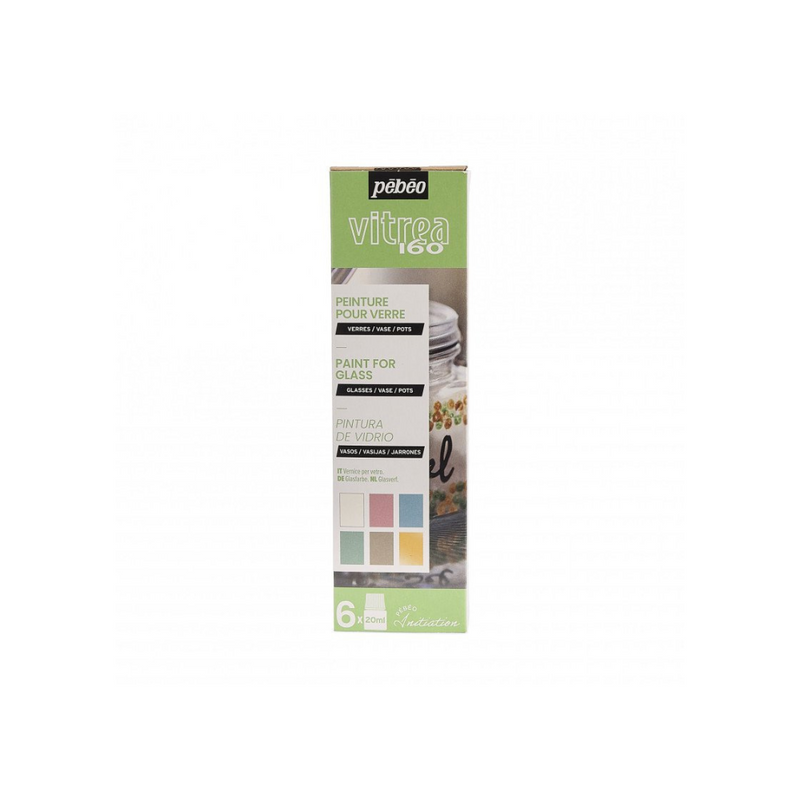 Pebeo Vitrea 160 Initiation 2 Colour Set of 6 20ml-134-756463