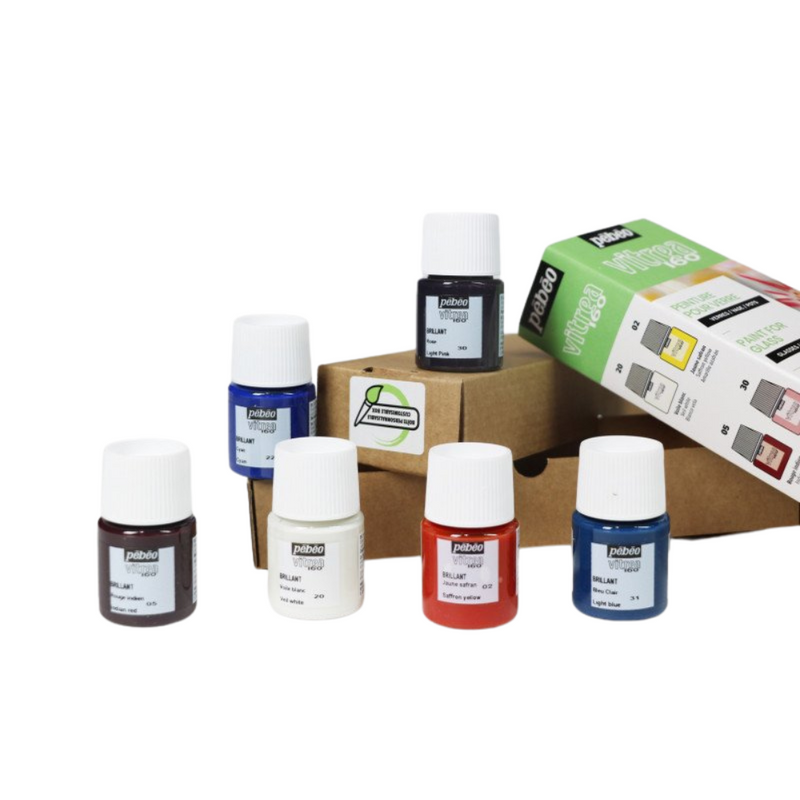 Pebeo Vitrea 160 Initiation - Colour Set of 6 20ml - 134-756461