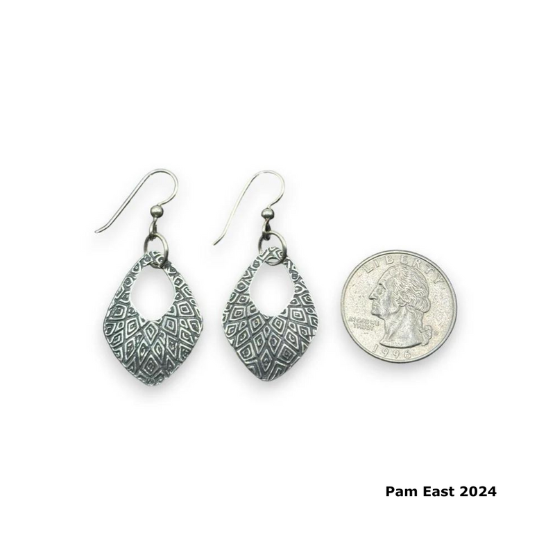 Pam East Texture Mat - Diamond Dazzle Earrings Size Guide - 264-PE747