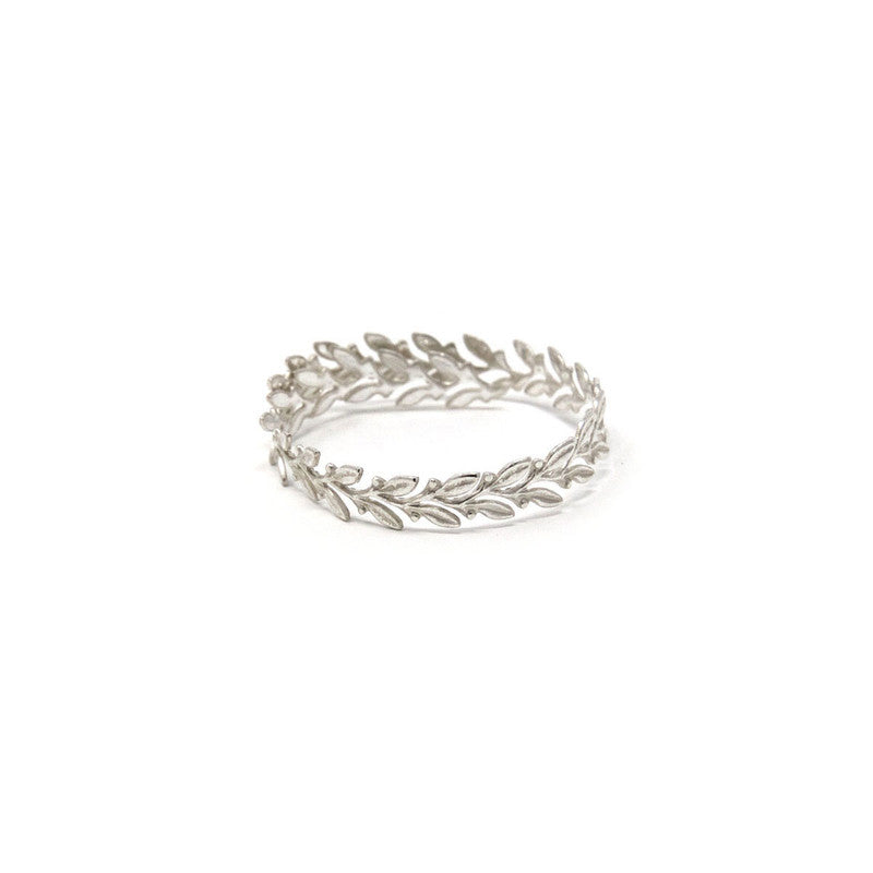 Bezel Wire Strip - Sterling Silver - Royal Leaf (10cm)