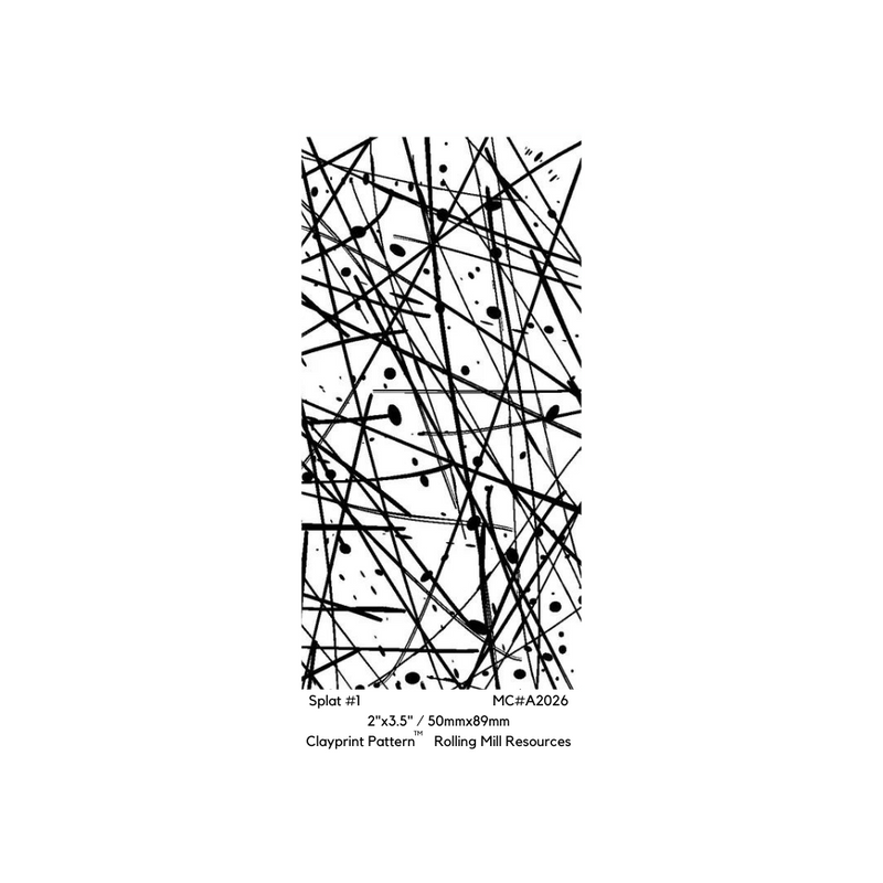 RMR Laser Texture Papers - Splat 1 - 50x89mm - 137-A2026