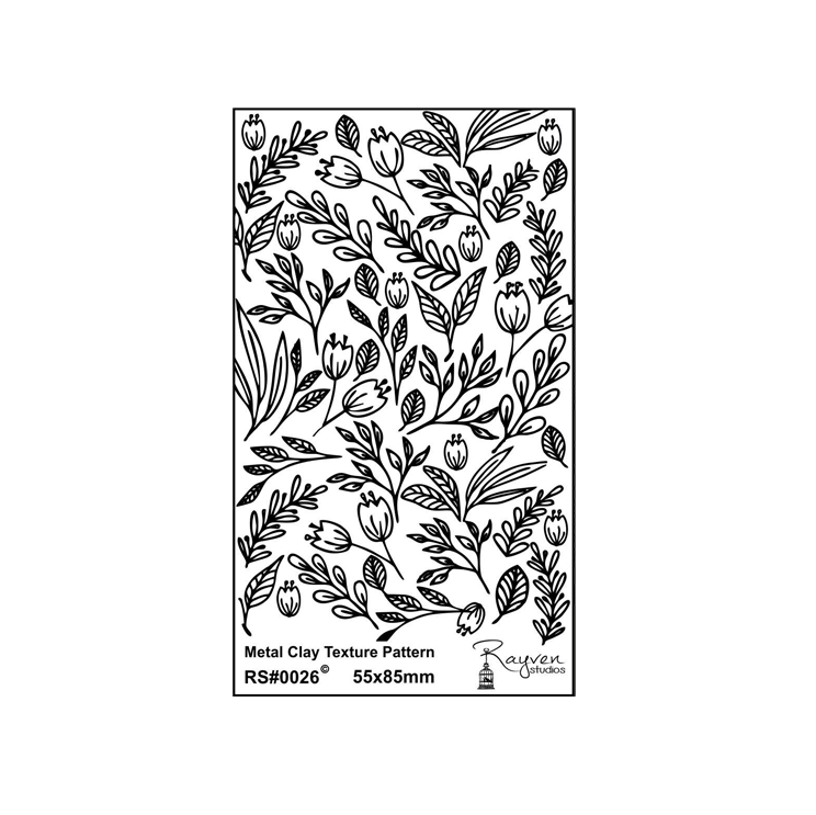 RS Laser Texture Paper -Spring Florals
