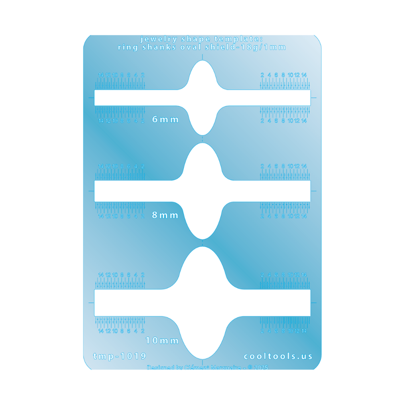 Ring Shank Template - Oval Shield Gradient