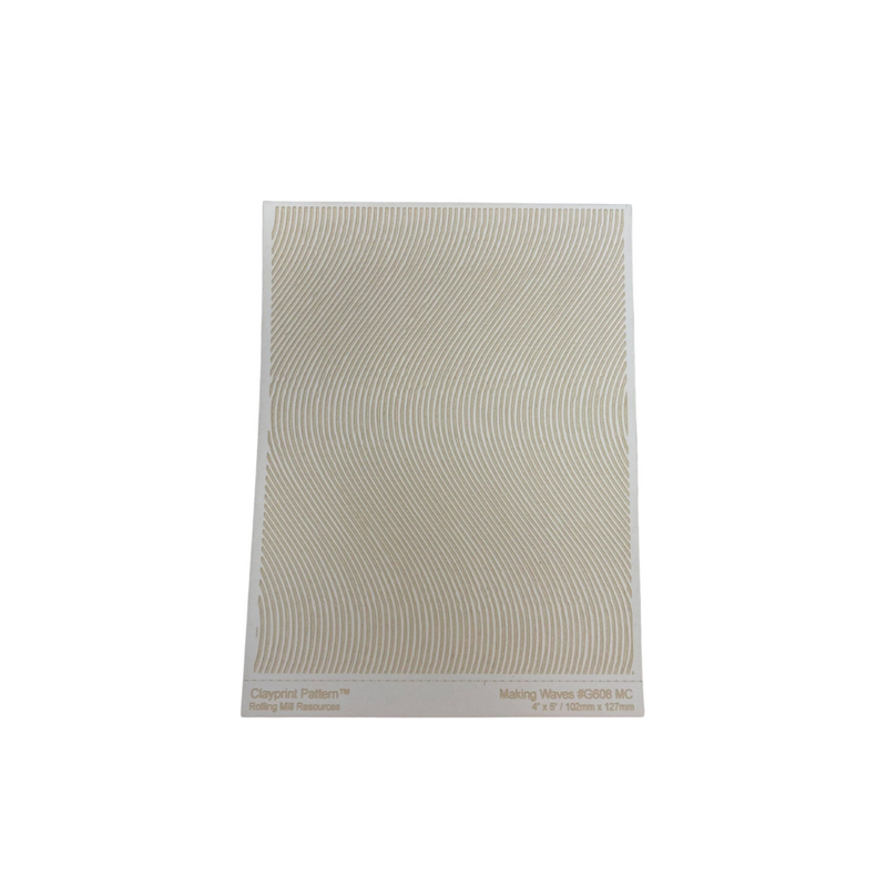 RMR Laser Texture Paper - Making Waves - 102mm x 127mm