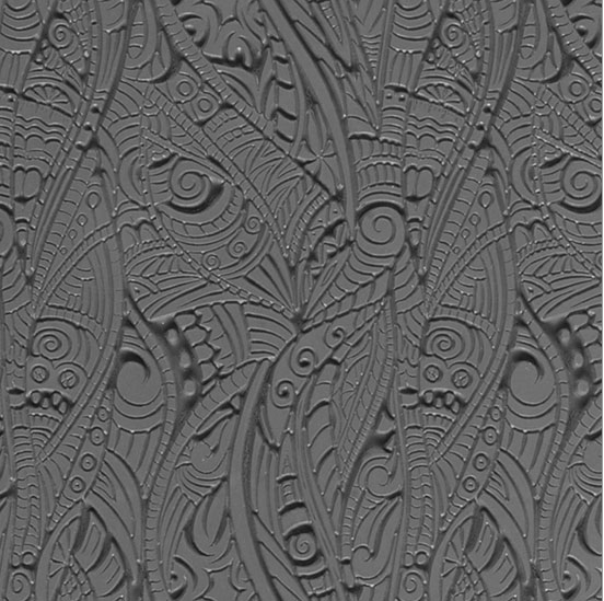 Mega Texture Tile - Tribal Zentangle Reverse