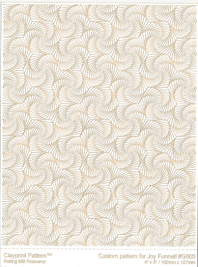 RMR Laser Texture Paper - Whirls of Joy - 102 x 127mm