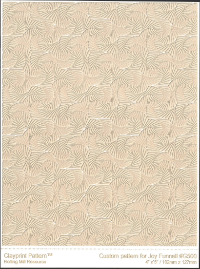 RMR Laser Texture Paper - Whirls of Joy Reversed - 102 x 127mm