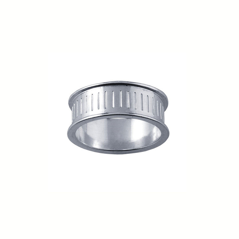 Ring Core 8mm wide - Channel - Silver - UK Size P 1/2 