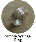 Art Clay Silver Syringe - Ring - 102-A0278