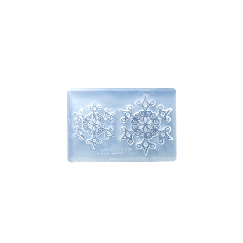 Silicone snowflake mould