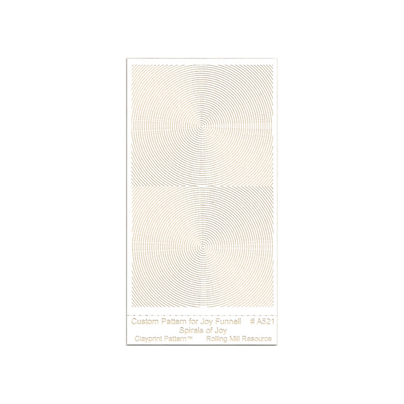 RMR Laser Texture Paper - Spirals of Joy - 50 x 89mm