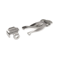 Sterling Silver Ear Clip Flat Stamped Medium Unassembled