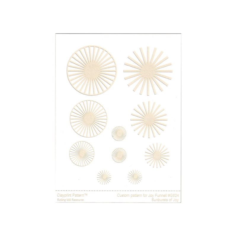 RMR Laser Texture Paper - Sunbursts of Joy - 102 x 127mm