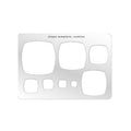 Jewellery Shape Template - Cushion