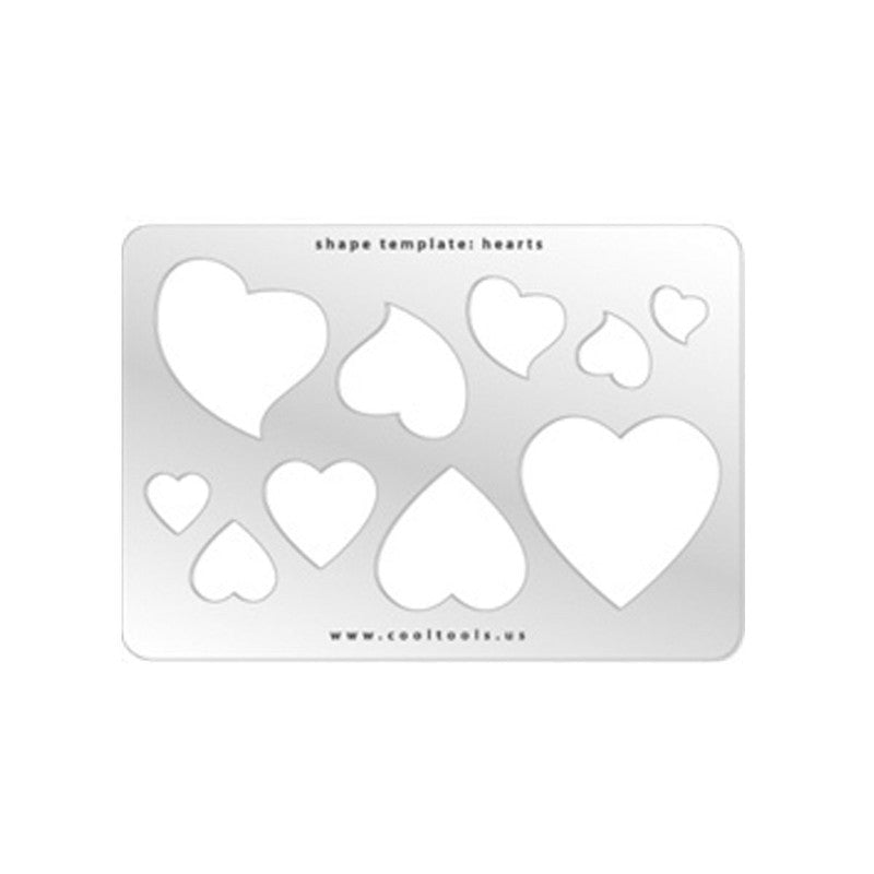 Jewellery Shape Template - Hearts