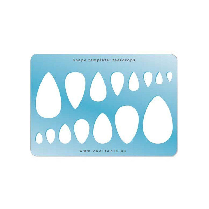 Jewellery Shape Template - Teardrops