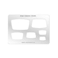 Jewellery Shape Template - Tapered Rectangle