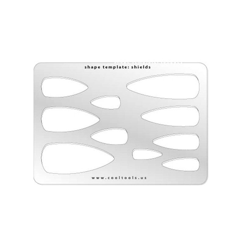 Jewellery Shape Template - Shields