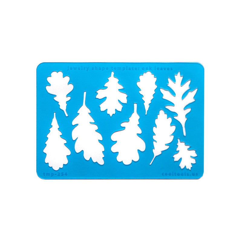 Jewellery Shape Template - Oak Leaves