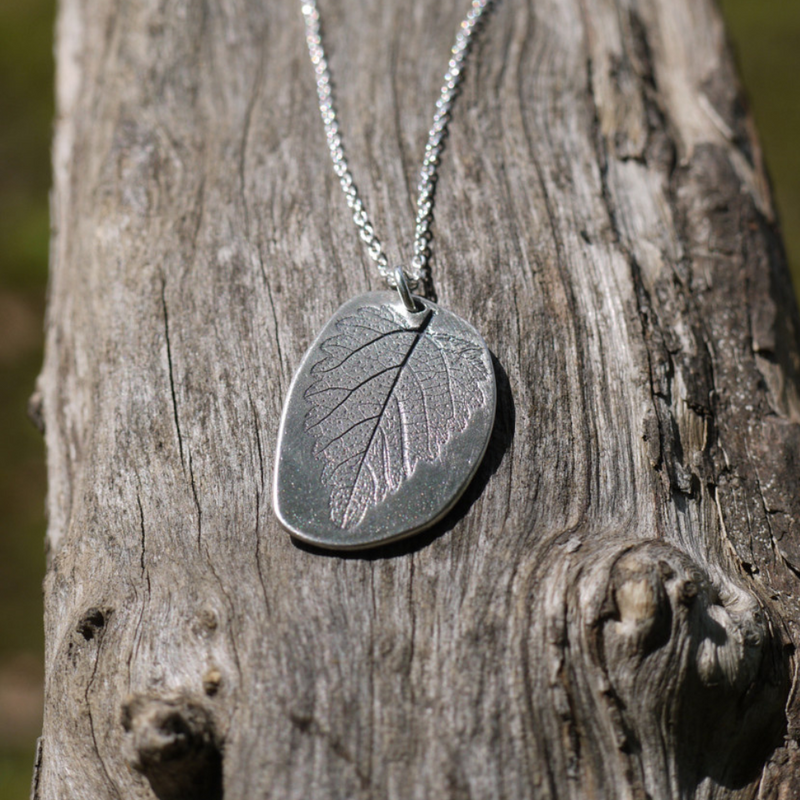 Art Clay Silver Clay Leaf Imprint Pendant - 102-A-0272K