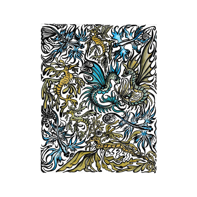 Texture - Carol Douglas - Dragon Wisdom - Colour Close-up