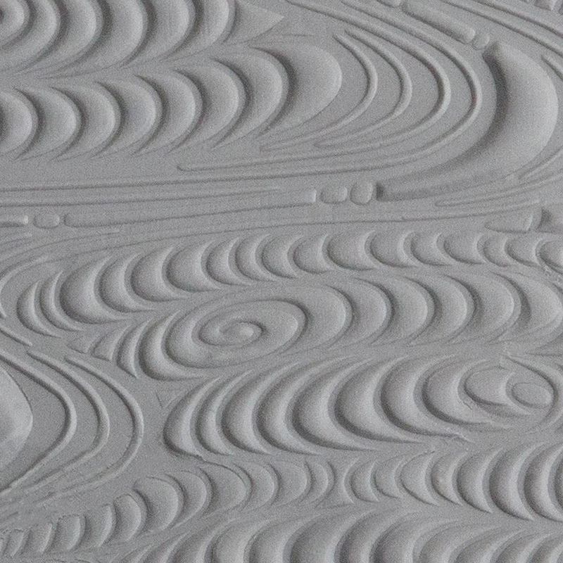Texture Tile - A River Runs Through Embosse2, what it looks like with metal clay, - 103-TTL-1012