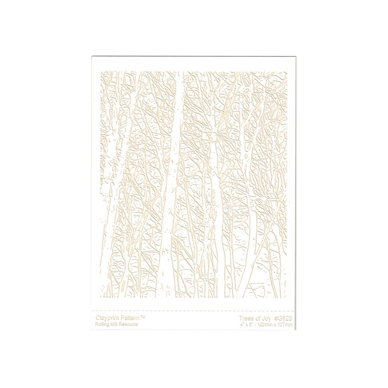 RMR Laser Texture Paper - Trees of Joy - 102 x 127mm